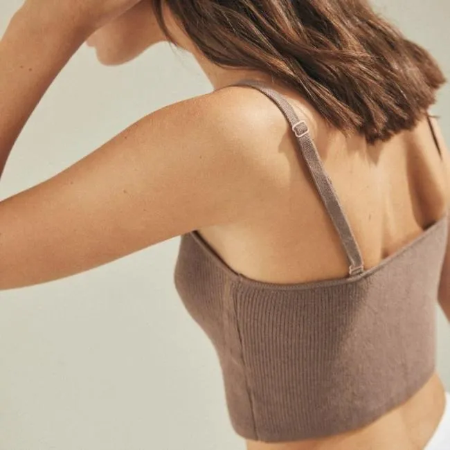 ALOHAS Tops Limelight 8211 Brown Knit Top 8211 Women