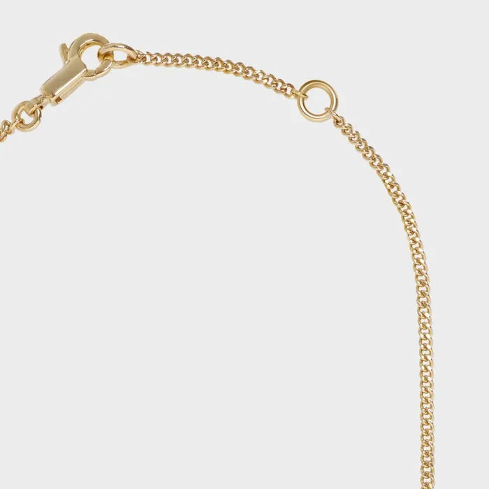 Alphabet C Necklace In Brass With Gold Finish Gold Women CELINE ALPHABET