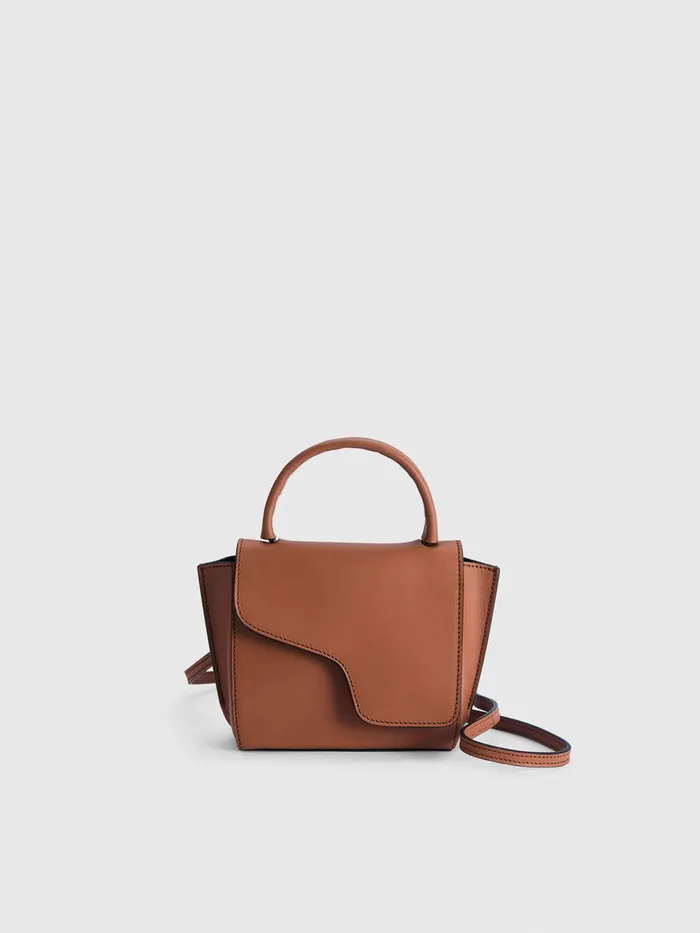 ATP Atelier Crossbody Bags Montalcino Brandy Leather Mini Handbag Brandy 8211 Women