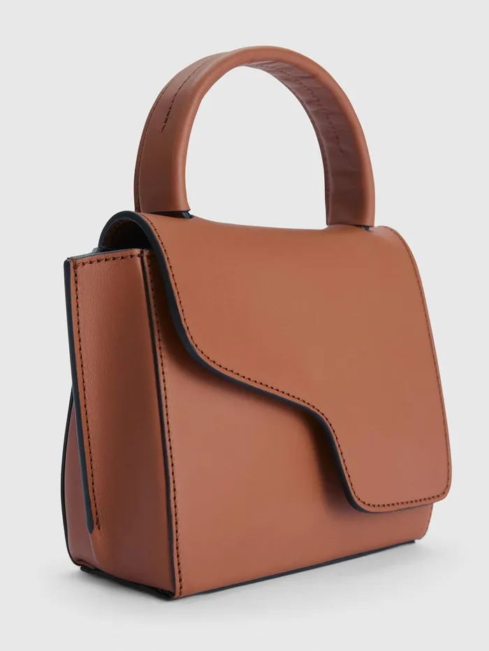 ATP Atelier Crossbody Bags Montalcino Brandy Leather Mini Handbag Brandy 8211 Women