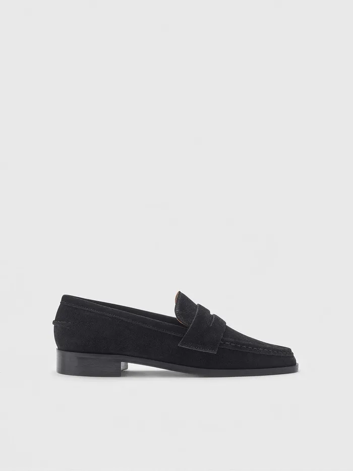 ATP Atelier Flats Airola Black Suede Black 8211 Women