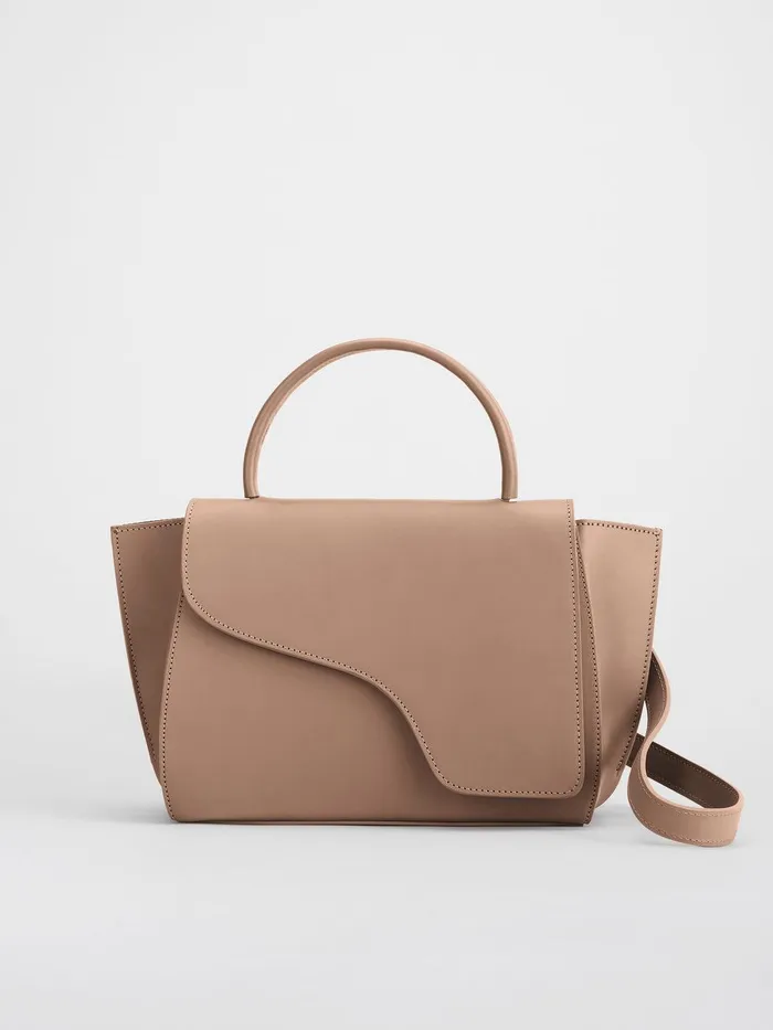 ATP Atelier Handbags Arezzo Hazelnut Leather Handbag Hazelnut 8211 Women