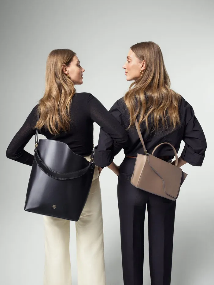 ATP Atelier Handbags Arezzo Hazelnut Leather Handbag Hazelnut 8211 Women