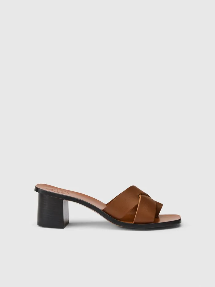 ATP Atelier Sandals Arcole Cannella Leather Heeled Sandals Cannella 8211 Women