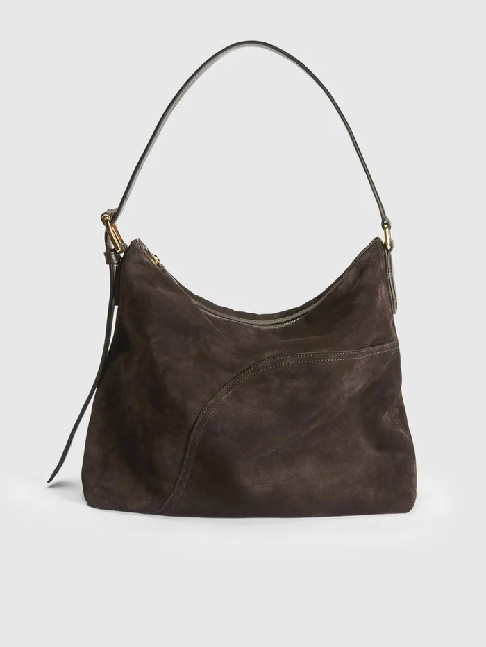 ATP Atelier Shoulder Bags Bassano Walnut SuedeLeather Tote Bag Walnut 8211 Women ATP Atelier Shoulder Bags Bassano Walnut SuedeLeather Tote Bag Walnut 8211 Women