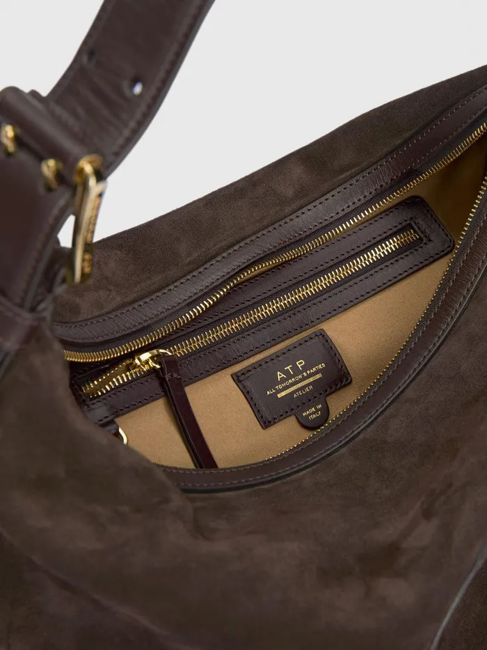 ATP Atelier Shoulder Bags Bassano Walnut SuedeLeather Tote Bag Walnut 8211 Women