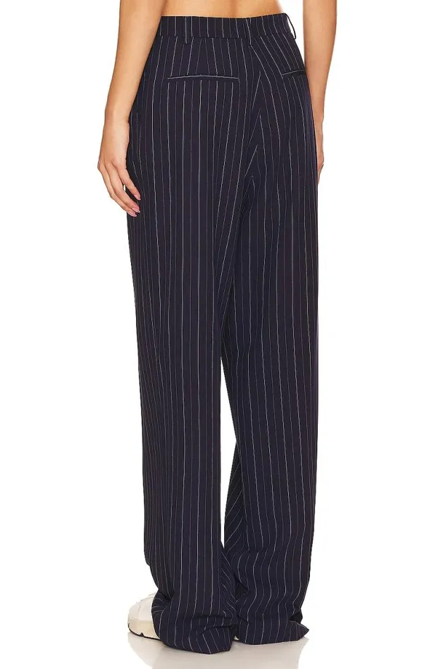 Aurlie Pants Navy Pinstripe Women Lovers and Friends Pants