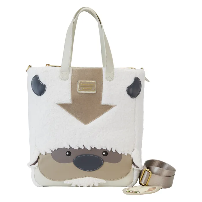 Avatar The Last Airbender Appa Cosplay Plush Tote Bag With Momo Charm Unisex Loungefly Bags and Wallets Avatar The Last Airbender Appa Cosplay Plush Tote Bag With Momo Charm Unisex Loungefly Bags and Wallets