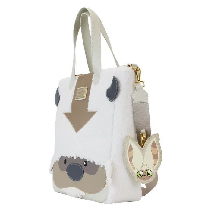 Avatar The Last Airbender Appa Cosplay Plush Tote Bag With Momo Charm Unisex Loungefly Bags and Wallets