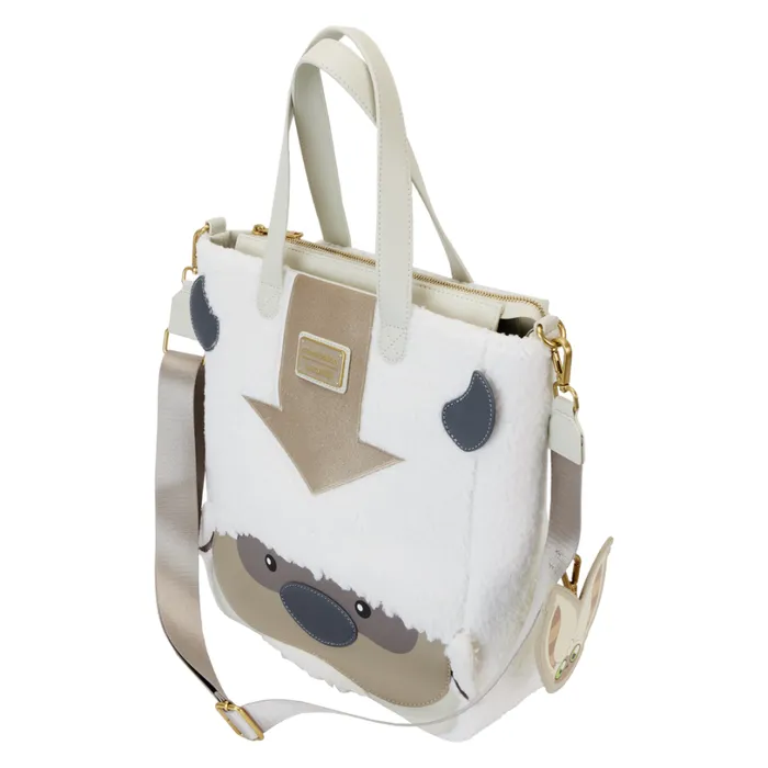 Avatar The Last Airbender Appa Cosplay Plush Tote Bag With Momo Charm Unisex Loungefly Bags and Wallets