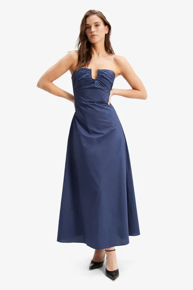 Bardot Day To Night Dresses Lora Poplin Maxi Dress In Navy 8211 Women Bardot Day To Night Dresses Lora Poplin Maxi Dress In Navy 8211 Women
