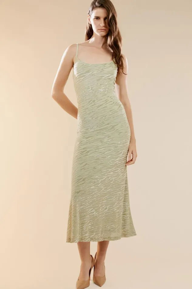 Bardot Day To Night Dresses Nadira Burnout Maxi Dress In Soft Sage 8211 Women