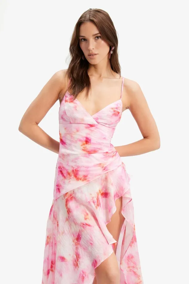 Bardot Day To Night Dresses Sorella Printed Midi Dress In Pink Tie Dye 8211 Women Bardot Day To Night Dresses Sorella Printed Midi Dress In Pink Tie Dye 8211 Women