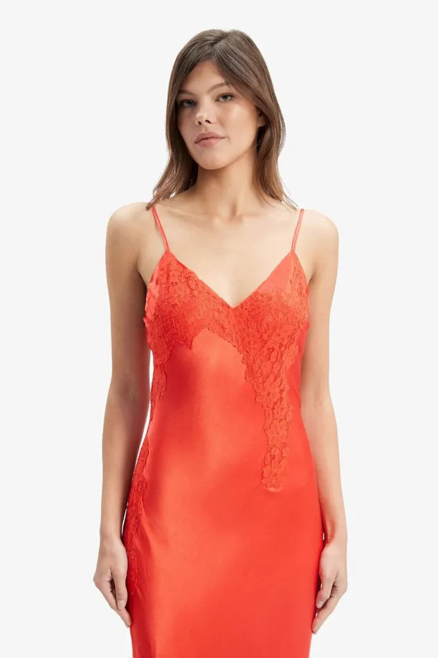 Bardot Occasion Dresses Avoco Lace Detail Midi Dress In Fire Red 8211 Women Bardot Occasion Dresses Avoco Lace Detail Midi Dress In Fire Red 8211 Women