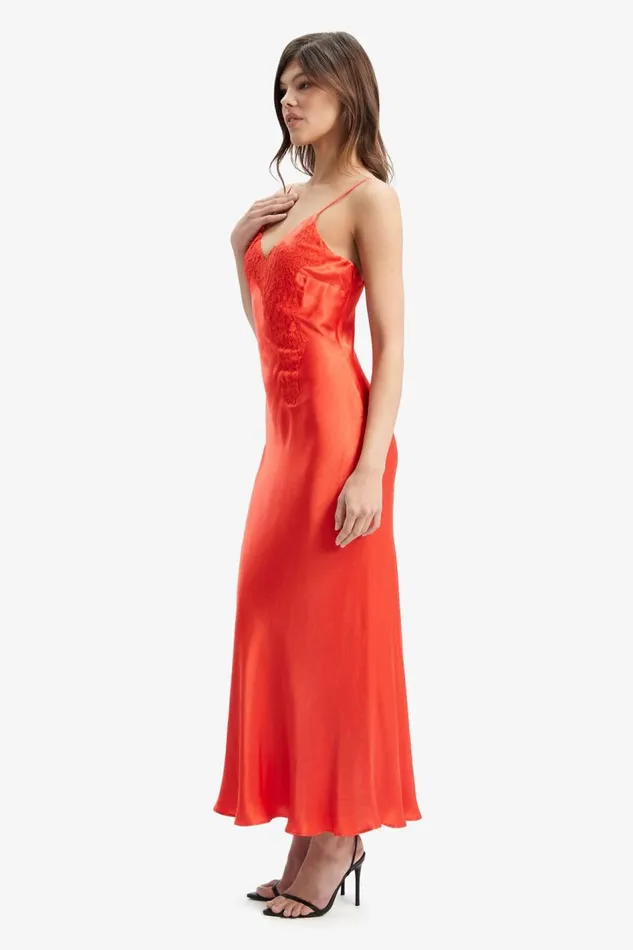 Bardot Occasion Dresses Avoco Lace Detail Midi Dress In Fire Red 8211 Women Bardot Occasion Dresses Avoco Lace Detail Midi Dress In Fire Red 8211 Women