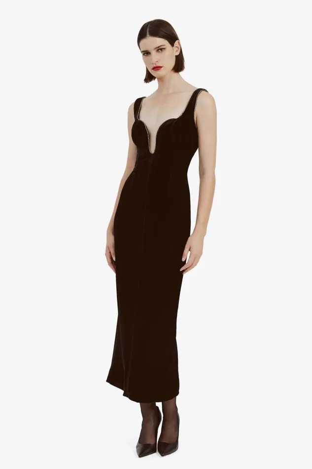 Bardot Party Dresses Brooklyn Diamonte Midi Dress In Black 8211 Women Bardot Party Dresses Brooklyn Diamonte Midi Dress In Black 8211 Women