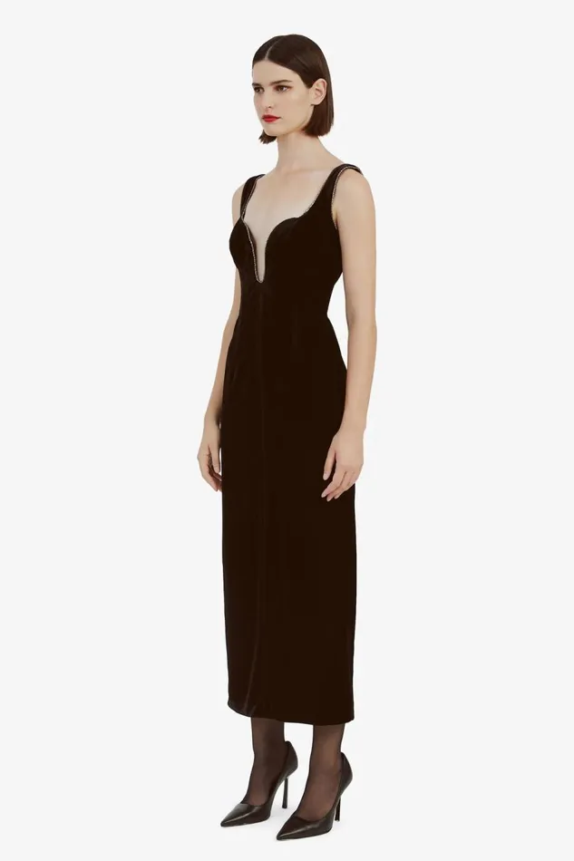 Bardot Party Dresses Brooklyn Diamonte Midi Dress In Black 8211 Women Bardot Party Dresses Brooklyn Diamonte Midi Dress In Black 8211 Women