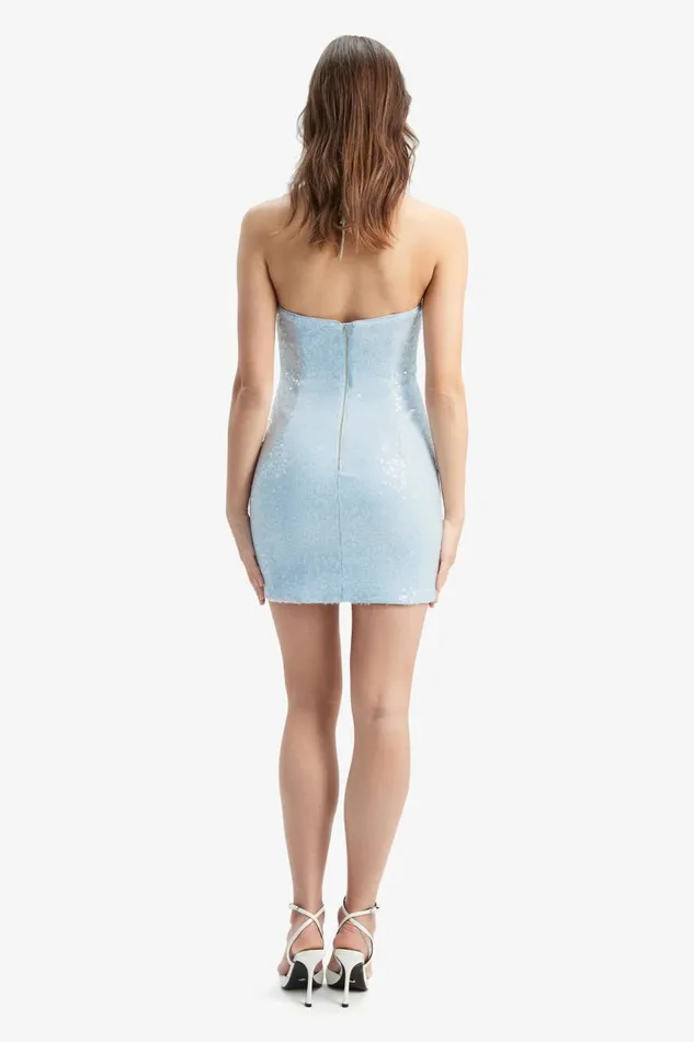 Bardot Party Dresses Jinxa Sequin Mini Dress In Blue Sequins 8211 Women Bardot Party Dresses Jinxa Sequin Mini Dress In Blue Sequins 8211 Women