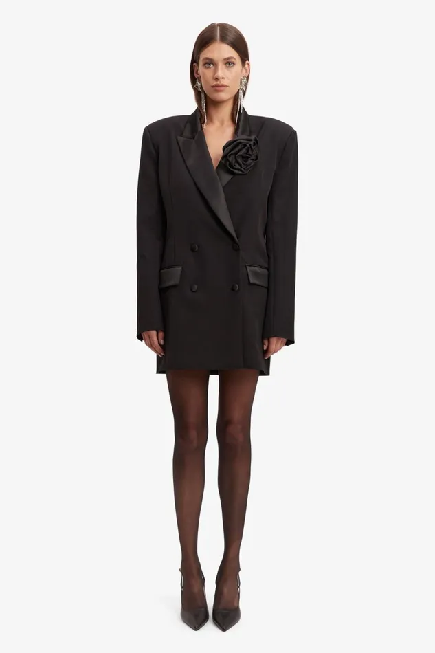 Bardot Party Dresses Joelle Tuxedo Dress In Black 8211 Women Bardot Party Dresses Joelle Tuxedo Dress In Black 8211 Women