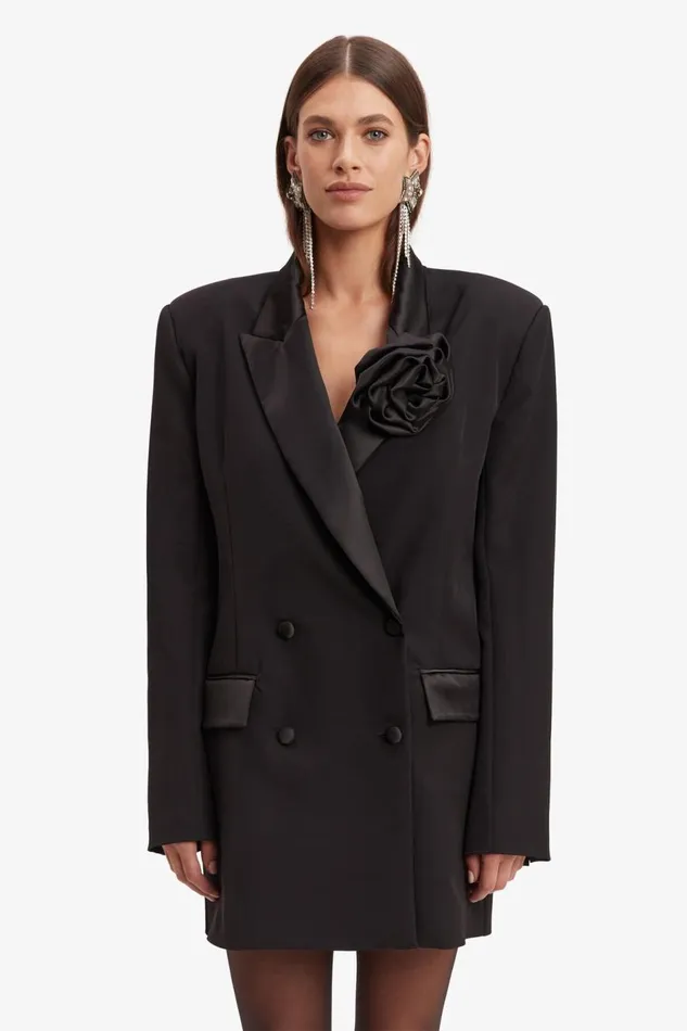 Bardot Party Dresses Joelle Tuxedo Dress In Black 8211 Women Bardot Party Dresses Joelle Tuxedo Dress In Black 8211 Women