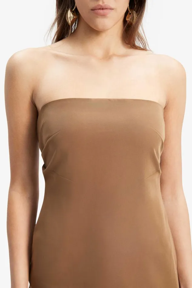 Bardot Party Tops Cosmos Strapless Top In Chocolate 8211 Women Bardot Party Tops Cosmos Strapless Top In Chocolate 8211 Women