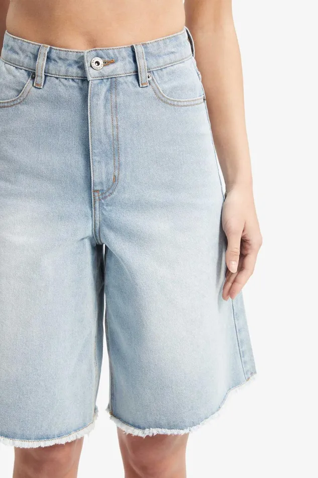 Bardot Shorts Forte Long Denim Short In Light Wash 8211 Women Bardot Shorts Forte Long Denim Short In Light Wash 8211 Women