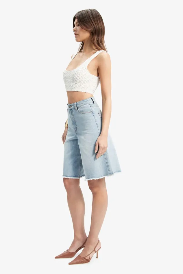 Bardot Shorts Forte Long Denim Short In Light Wash 8211 Women Bardot Shorts Forte Long Denim Short In Light Wash 8211 Women