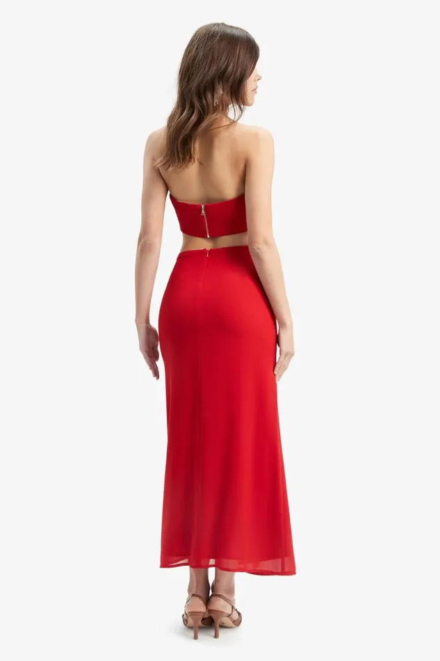 Bardot Skirts Akasha Midi Skirt In Deep Red 8211 Women Bardot Skirts Akasha Midi Skirt In Deep Red 8211 Women
