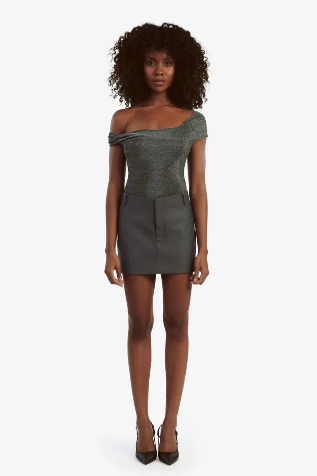 Bardot Skirts Maika Mid Rise Mini Skirt In Dark Grey 8211 Women Bardot Skirts Maika Mid Rise Mini Skirt In Dark Grey 8211 Women