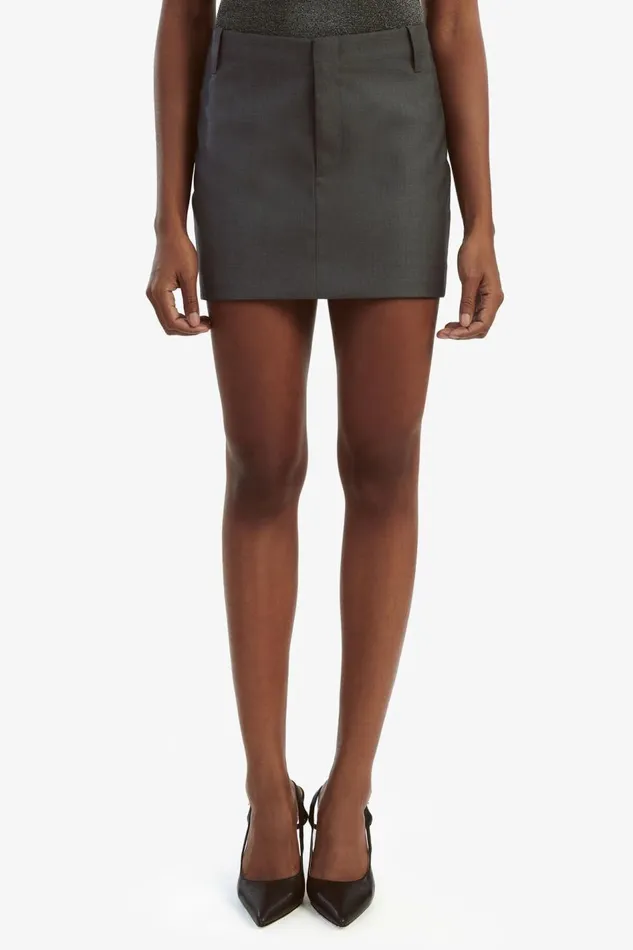 Bardot Skirts Maika Mid Rise Mini Skirt In Dark Grey 8211 Women Bardot Skirts Maika Mid Rise Mini Skirt In Dark Grey 8211 Women