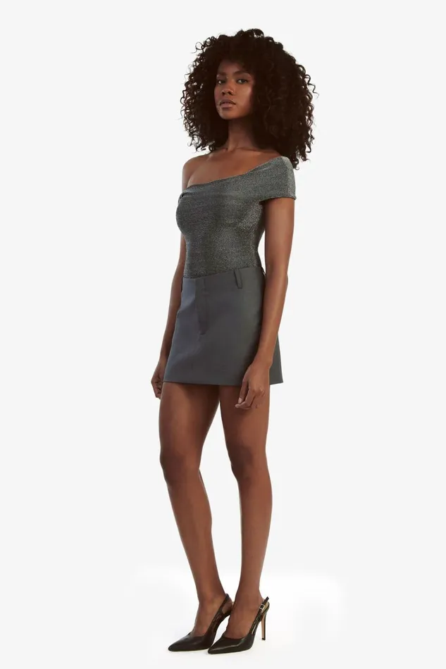 Bardot Skirts Maika Mid Rise Mini Skirt In Dark Grey 8211 Women Bardot Skirts Maika Mid Rise Mini Skirt In Dark Grey 8211 Women