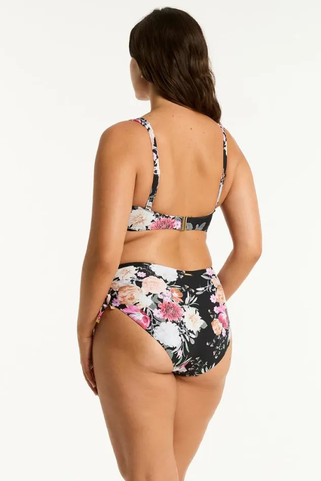 Belle Cross Front Multifit Bra Belle Black Women Sea Level Tops
