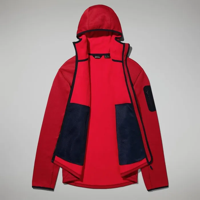 Berghaus Fleece Pravitale MTN 20 Hooded Jacket 8211 Dark RedRed 8211 Men