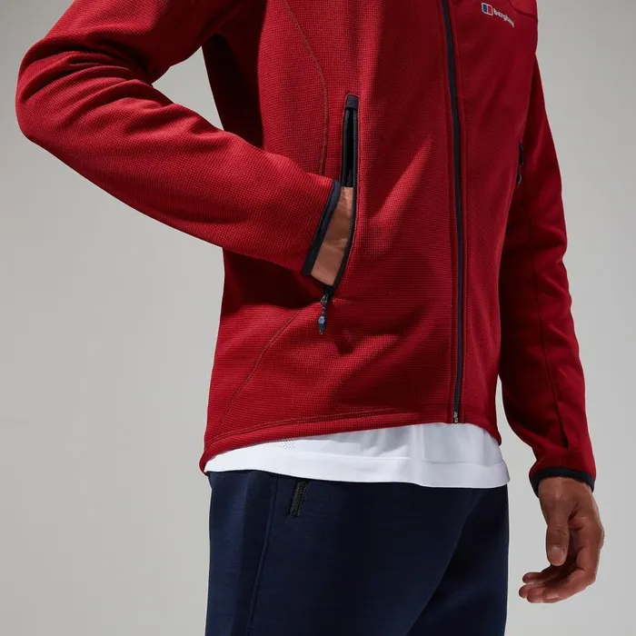 Berghaus Fleece Pravitale MTN 20 Hooded Jacket 8211 Dark RedRed 8211 Men