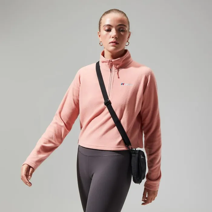 Berghaus Fleece Urban Prism Crop Half Zip 8211 Pink 8211 Women