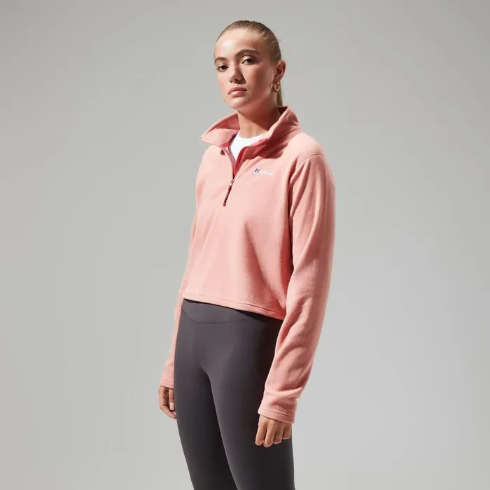 Berghaus Fleece Urban Prism Crop Half Zip 8211 Pink 8211 Women