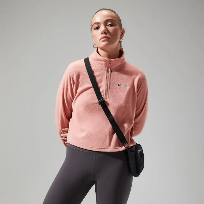 Berghaus Fleece Urban Prism Crop Half Zip 8211 Pink 8211 Women