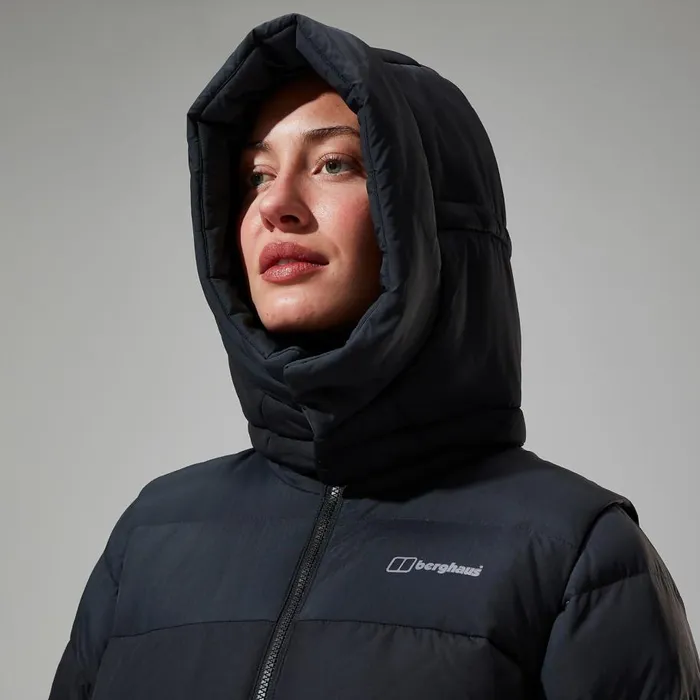 Berghaus Insulated Embo 4in1 Down Insulated Long Jacket 8211 Black 8211 Women