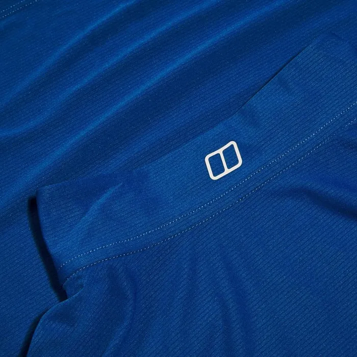Berghaus TShirts 247 Half Zip Long Sleeve Tech Tee 8211 Blue 8211 Men Berghaus TShirts 247 Half Zip Long Sleeve Tech Tee 8211 Blue 8211 Men