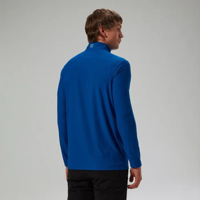 Berghaus TShirts 247 Half Zip Long Sleeve Tech Tee 8211 Blue 8211 Men Berghaus TShirts 247 Half Zip Long Sleeve Tech Tee 8211 Blue 8211 Men