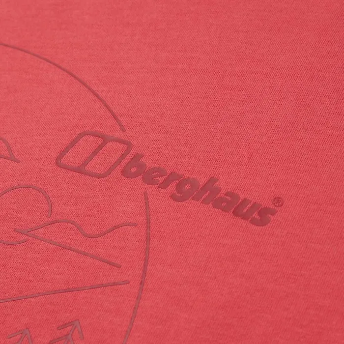 Berghaus TShirts Linear Landscape Super Stretch Tee Red 8211 Women Berghaus TShirts Linear Landscape Super Stretch Tee Red 8211 Women