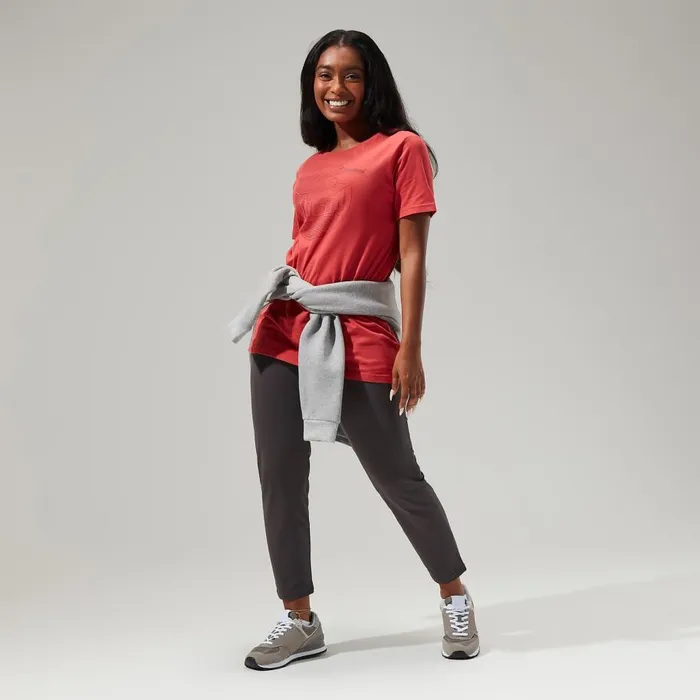 Berghaus TShirts Linear Landscape Super Stretch Tee Red 8211 Women Berghaus TShirts Linear Landscape Super Stretch Tee Red 8211 Women