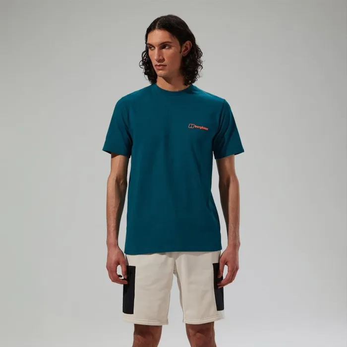Berghaus TShirts MTN Silhouette Short Sleeve TShirt 8211 Blue 8211 Men