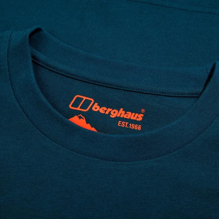 Berghaus TShirts MTN Silhouette Short Sleeve TShirt 8211 Blue 8211 Men Berghaus TShirts MTN Silhouette Short Sleeve TShirt 8211 Blue 8211 Men