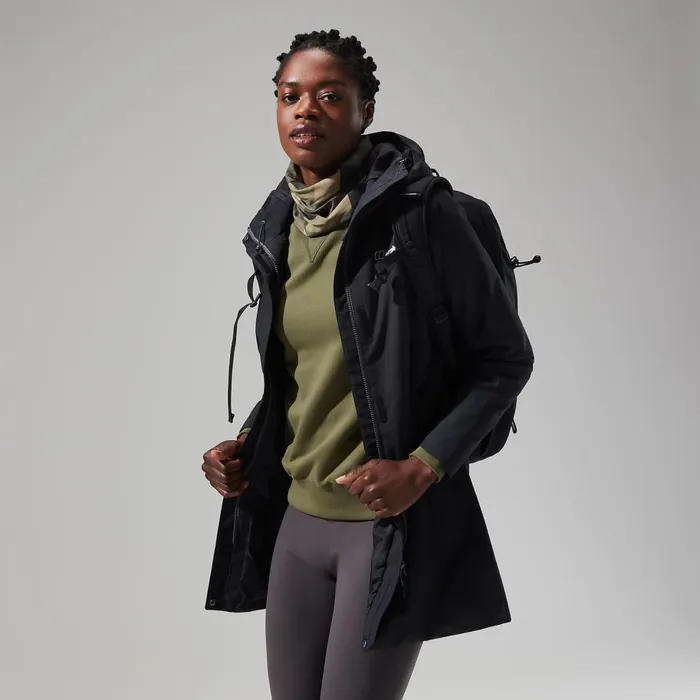 Berghaus Waterproof Omeara Long Jacket 8211 Black 8211 Women