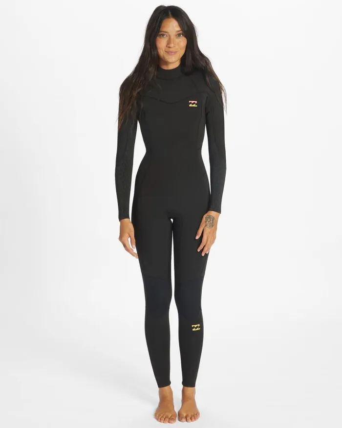 Billabong Fullsuits 54 Synergy Back Zip Full Wetsuit Wild Black 8211 Women