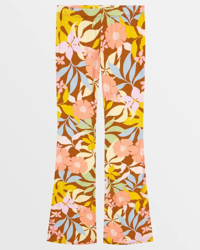Billabong Girls039 Bottoms Girls Tell Me Elastic Waist Flared Pants Cacao 8211 Women Billabong Girls039 Bottoms Girls Tell Me Elastic Waist Flared Pants Cacao 8211 Women