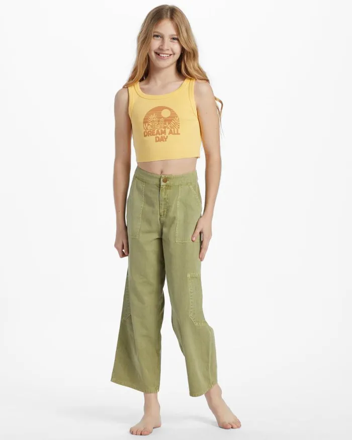 Billabong Girls039 Bottoms Girls Tomboy Cargo Pants Avocado 8211 Women