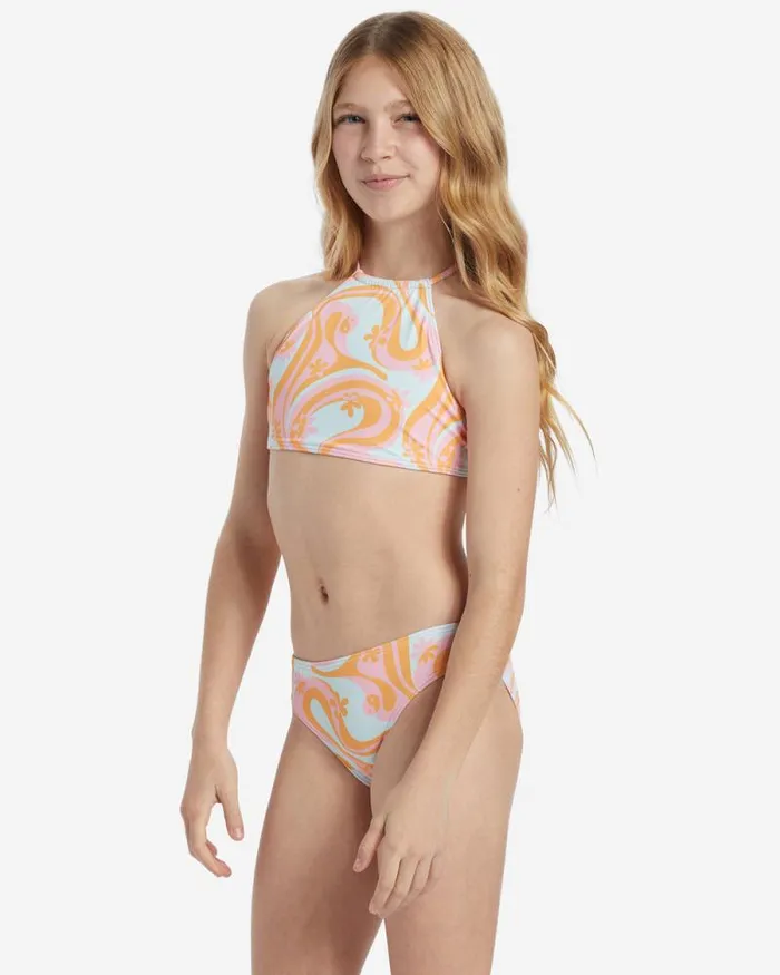 Billabong Girls039 Swim Girls In The Groove High Neck Set Bikini Set Multi 8211 Women Billabong Girls039 Swim Girls In The Groove High Neck Set Bikini Set Multi 8211 Women