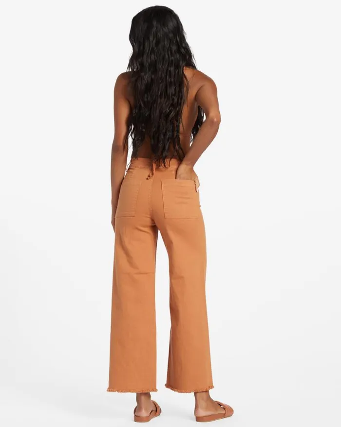 Billabong Jeans and Pants Free Fall HighWaist Pants Toffee 8211 Women Billabong Jeans and Pants Free Fall HighWaist Pants Toffee 8211 Women
